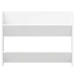 Wall Shoe Cabinet 2 pcs White 80x18x60 cm Engineered Wood 806742