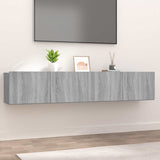 TV Cabinets 2 pcs Grey Sonoma 80x30x30 cm Engineered Wood 820464