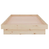 Bed Frame without Mattress Solid Wood Single 819937
