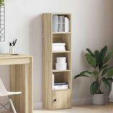 Bookcase Sonoma Oak 31x24x127 cm Engineered Wood 860348