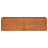 ZNTS Garden Raised Bed Rusty 160x40x45 cm Corten Steel 151952