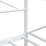 Day Bed without Mattress White 90x200 cm Steel 4104682