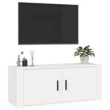 Wall Mounted TV Cabinet White 100x34,5x40 cm 816632