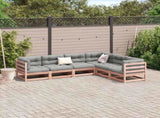 6 Piece Garden Sofa Set Solid Wood Douglas Fir 3299454