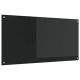 Kitchen Backsplash Black 120 x 60 cm Tempered Glass 42001303
