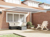 Retractable Awning Light Grey 350 x 250 cm 3330375