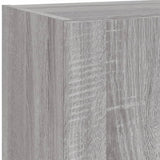 5 Piece TV Wall Units with LED Grey Sonoma Engineered Wood 3216695
