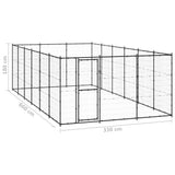 Outdoor Dog Kennel Steel 21.78 m 3082323