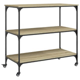 Kitchen Trolley Sonoma Oak 102x50x95 cm Engineered Wood 842322