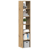 Bookcases 2 pcs Stackable Artisan Oak 30x30x80 cm Engineered Wood 858820