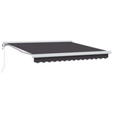 Retractable Awning Manual Anthracite 300 x 250 cm Fabric, Metal 3329930