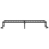 Bed Frame without Mattress Foldable Black 75x190 cm Steel 4103957