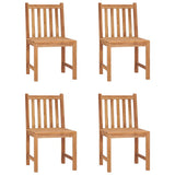 Garden Dining Set Warm wood color Fine sanded teak hardwood Medium 3059929