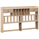ZNTS Bookcase Bed without Mattress 180x200 cm Super King Solid Wood Pine 3323134