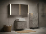 Bathroom Furniture Set 4 pcs Concrete Grey 3407450