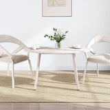 Table Top White 110x55x2.5 cm Solid Wood Pine Oval 824336