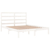 Bed Frame without Mattress White 120x190 cm Small Double Solid Wood 3104904
