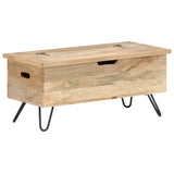 ZNTS Chest 90x40x45 cm Solid Mango Wood 289635