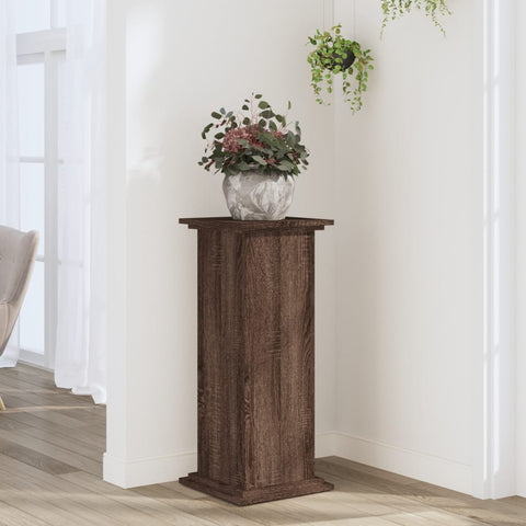 ZNTS Plant Stand Brown Oak 33x33x80 cm Engineered Wood 852975