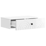 Wall-Mounted Side Table High Gloss White 59 x 34.5 x 17 cm 898149