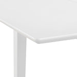 ZNTS Extendable Dining Table White x80x74 cm MDF 247626