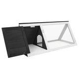 170852 Animal Rabbit Cage Grey Wood