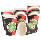 Paper Coffee Cups 1000 pcs 12oz 300ml Red and Black 4102788