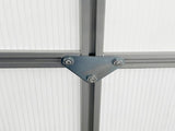 190 x 253 cm Walk-In Polycarbonate Greenhouse - Silver-Tone T3398P377631