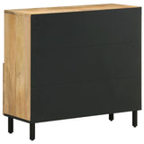 Side Cabinet 80x33x75 cm Solid Wood Mango 358239