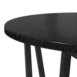 Side Table Set 2 pcs Black Oak 869720