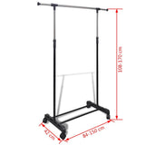 Adjustable Clothes Racks 2 pcs 1 Hanging Rail 270181
