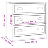 Sideboard Concrete Grey Engineered wood 70 cm x 35.5 cm x 67.5 cm 816228