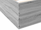 Bed Frame without Mattress Grey Sonoma 135x190 cm Double 3280949