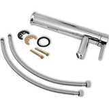 Bathroom Basin with Mixer Tap Ceramic Round White 275494