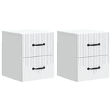 Wall-Mounted Bedside Cabinet 2 pcs White 34.5 x 33 x 40 cm 898976