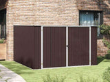 Garden Shed Brown 195x198x159 cm Galvanised Steel 46256