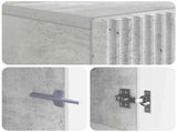 TV Cabinet Concrete Grey Engineered Wood 897338