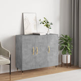 Sideboard Concrete Grey 90x34x80 cm Engineered Wood 828088