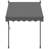 Retractable Awning Anthracite 150x150 cm Fabric and Steel 368737