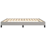 Bed Frame without Mattress Light Grey Super King Fabric 349827
