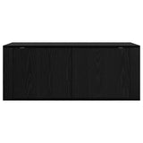 Wall Mounted TV Cabinet Black Oak 100 x 34.5 x 40 cm 881155