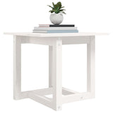 Coffee Table White 50x50x45 cm Solid Wood Pine 822173