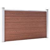Garden Fence WPC 526x106 cm Brown 3053244
