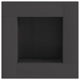 Fire Pit Black 60 x 60 x 30 cm Steel 858954