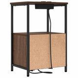 Bedside Cabinet Brown Oak 40 x 31 x 60 cm Engineered Wood 859448