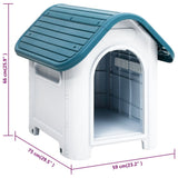 Dog House Blue 59x75x66 cm Polypropylene 152225