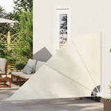 Collapsible Balcony Side Awning Cream 160x240 cm 41577