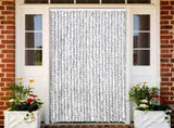 Insect Curtain Light and Dark Grey 100x220 cm Chenille 325456