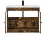 Bathroom Furniture Set Smoked Oak 56 x 37.5 x 81 cm 3404129