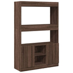 Highboard Brown Oak 92x33x140 cm Engineered Wood 3309615